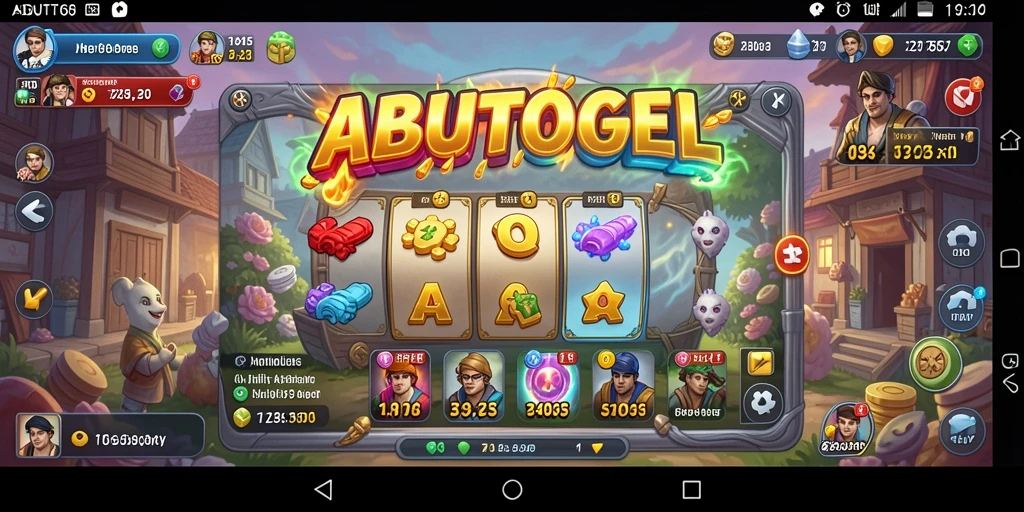 Tampilan antarmuka pengguna ABUTOGEL yang menarik dan fungsional.