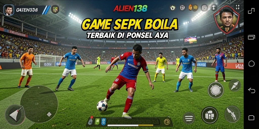 Tampak seru, aksi gameplay sepak bola di ALIEN138.