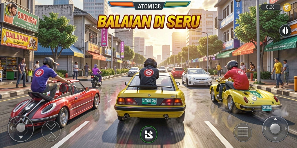 Gameplay Racing yang mendebarkan dengan grafis menawan.