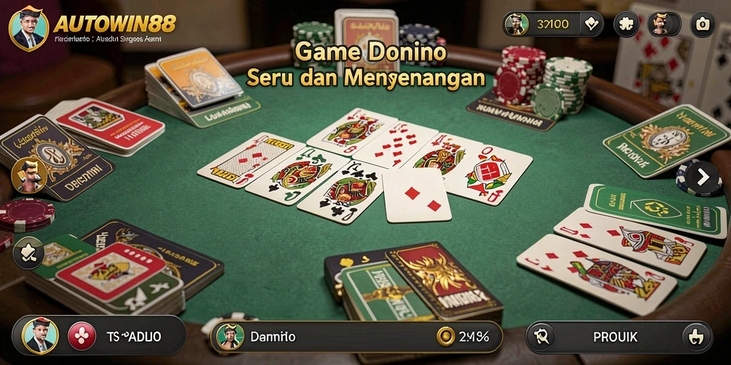 Tampilan gameplay Domino yang menarik dan kompetitif.