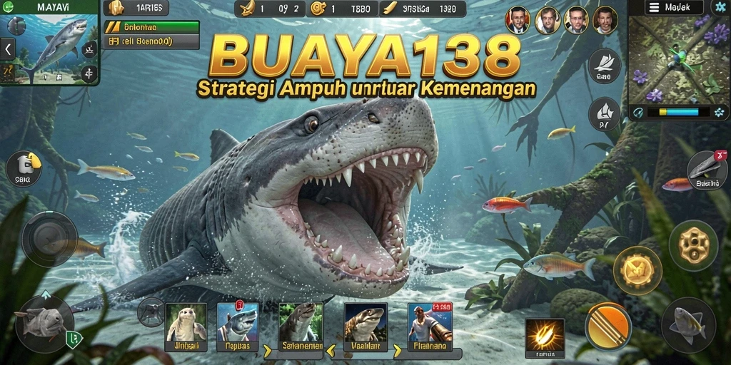 Tampilan menarik dari gameplay strategis BUAYA138.