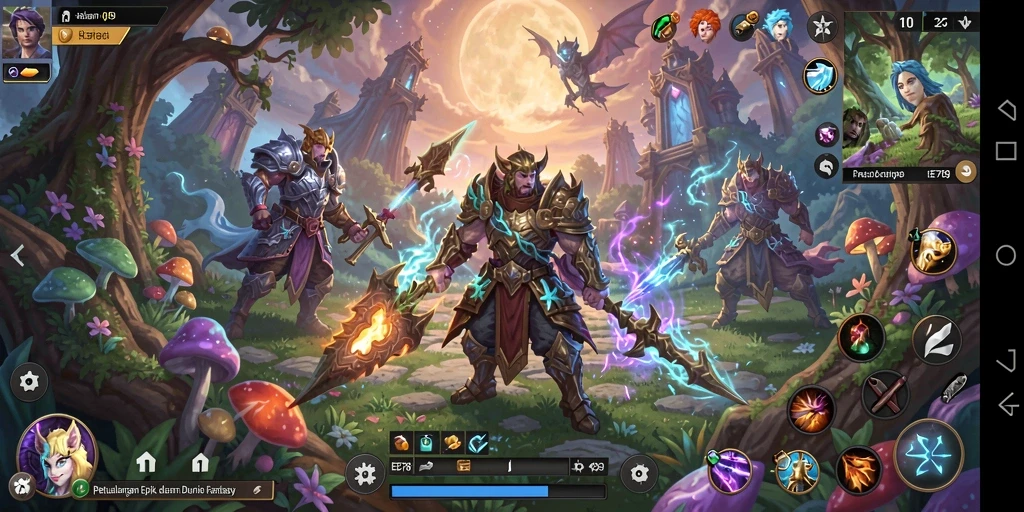 Tampilan gameplay EE789 yang penuh aksi dan petualangan RPG.