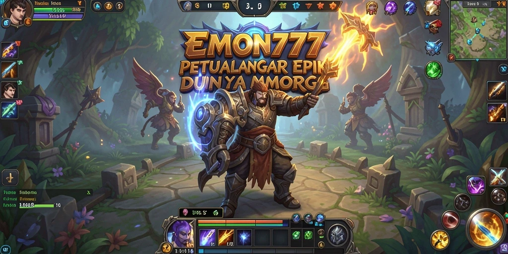 Tampilan gameplay seru dari EMON777 dalam dunia MMORPG.