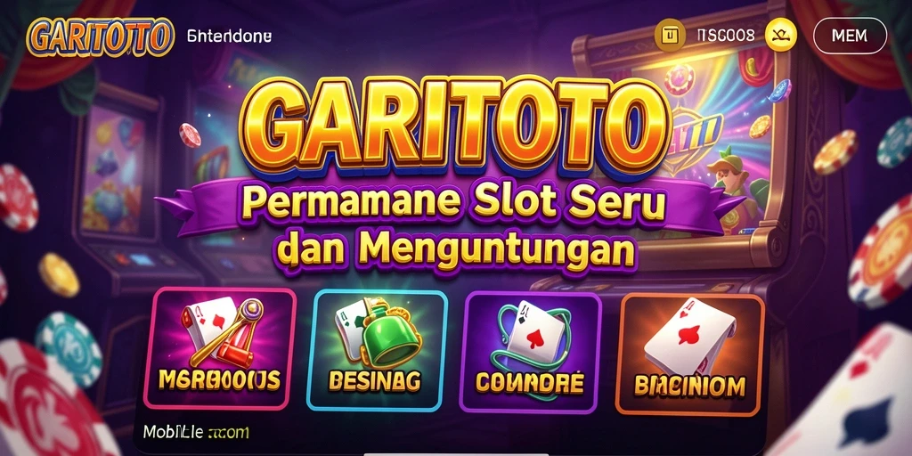 Screenshot GARITOTO menunjukkan gameplay slot yang seru dan interaktif.