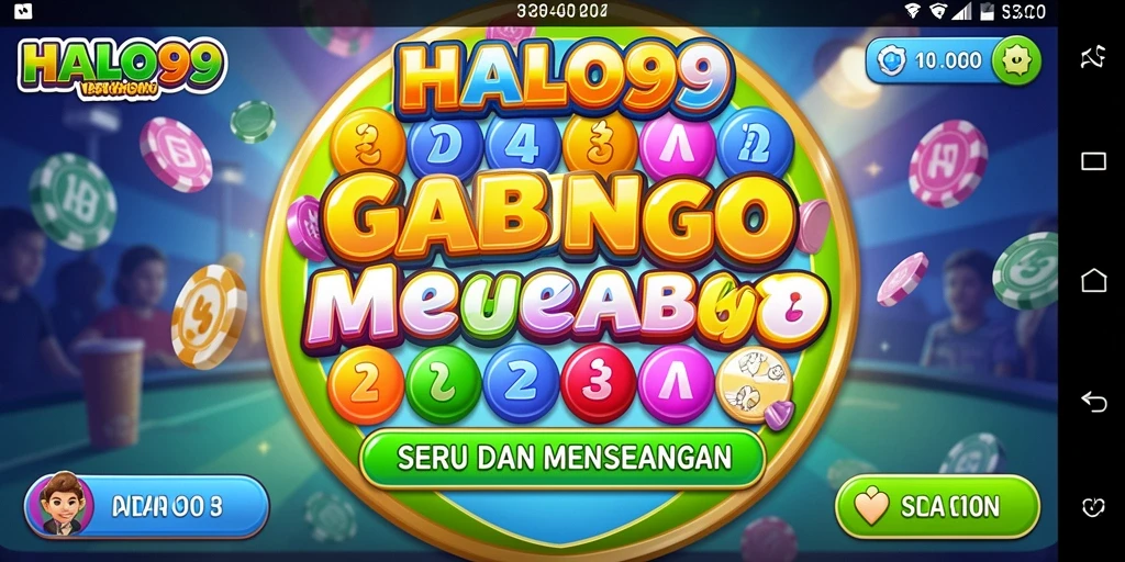 Tampilan gameplay seru dari HALO99 saat bermain Bingo.