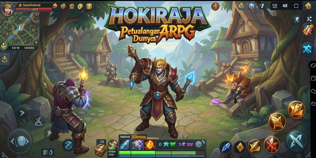 Tampilan gameplay HOKIRAJA yang mendebarkan dan penuh aksi.