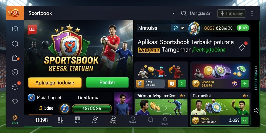 Tampilan menarik dari aplikasi Sportsbook ID098 dengan fitur lengkap.