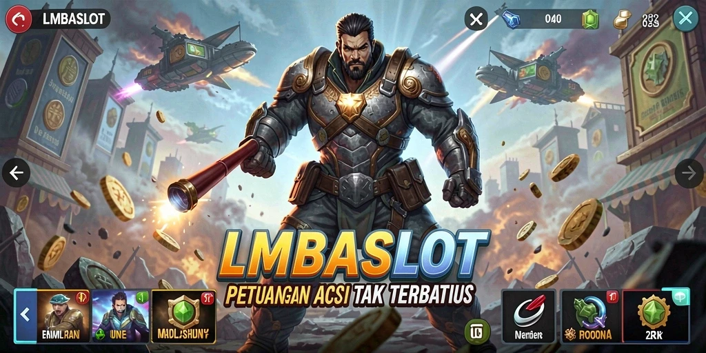 Tampilan gameplay intens dari LMBASLOT yang mendebarkan.