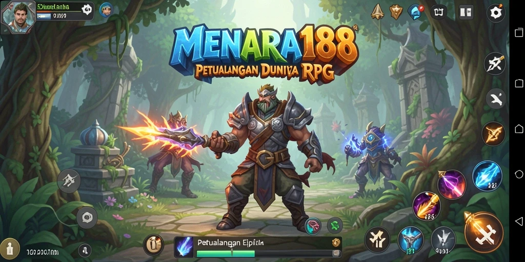 Tampilan gameplay RPG yang menakjubkan di MENARA188.