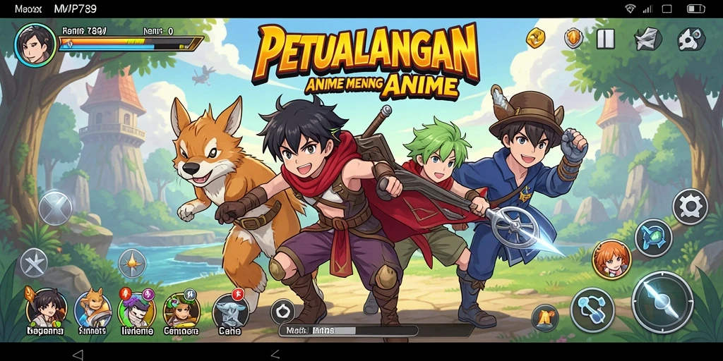 Tampilan gameplay seru dalam petualangan Anime di MVP789.