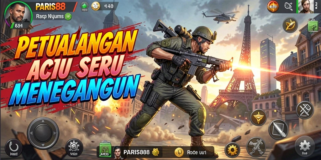 Tampilan gameplay PARIS88 yang menegangkan dan seru.