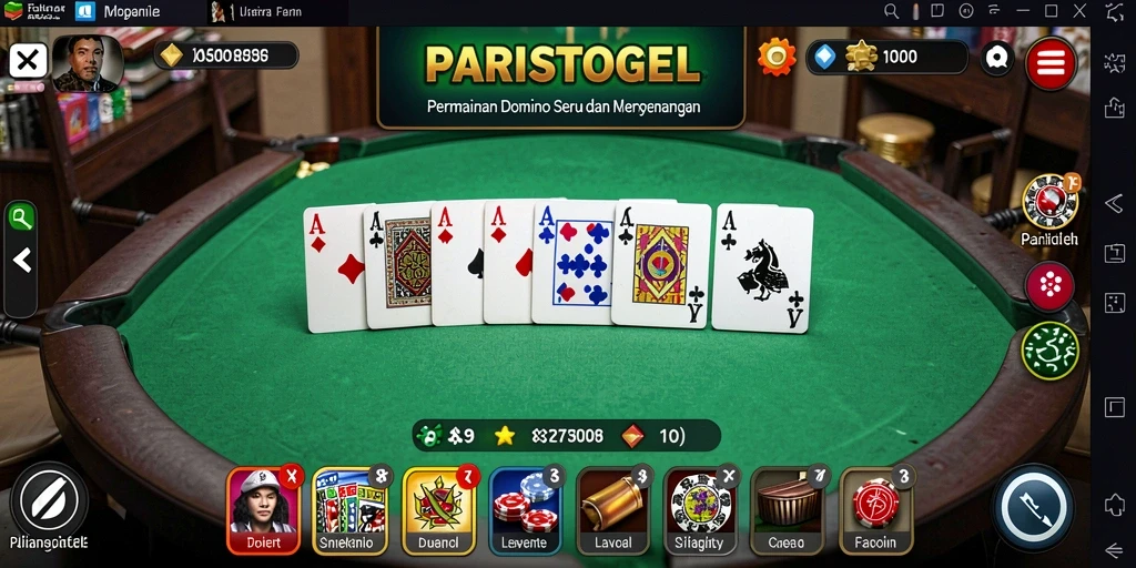Tampilan gameplay seru dari PARISTOGEL yang penuh warna.