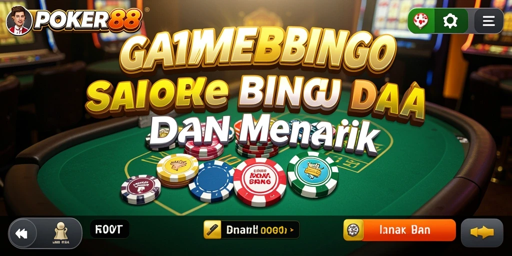 Tampilan gameplay POKER88 yang penuh aksi dan seru.