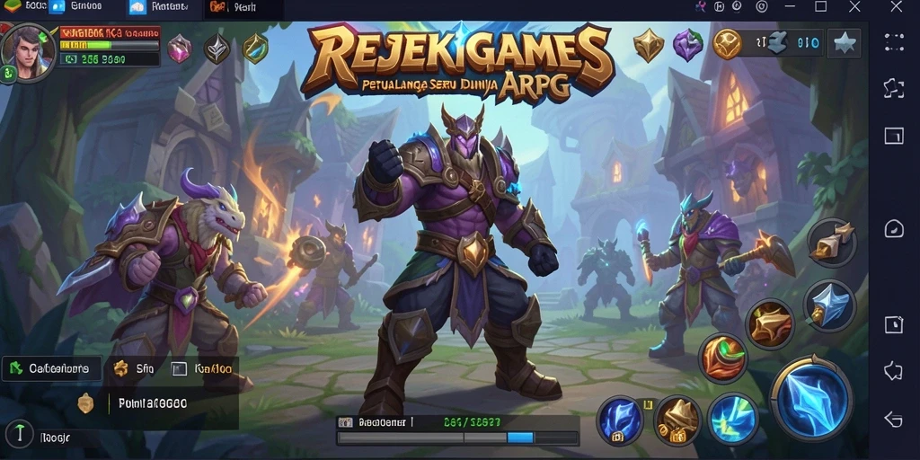 Tampilan gameplay seru dan menegangkan dalam REJEKIGAMES.
