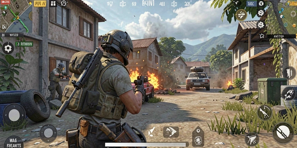 Tampilan gameplay RPWIN1 yang dinamis dan seru.
