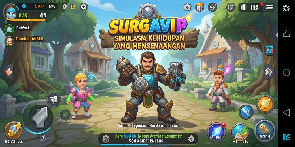 Tampilan gameplay <strong>SURGAVIP</strong> yang interaktif dan memukau.