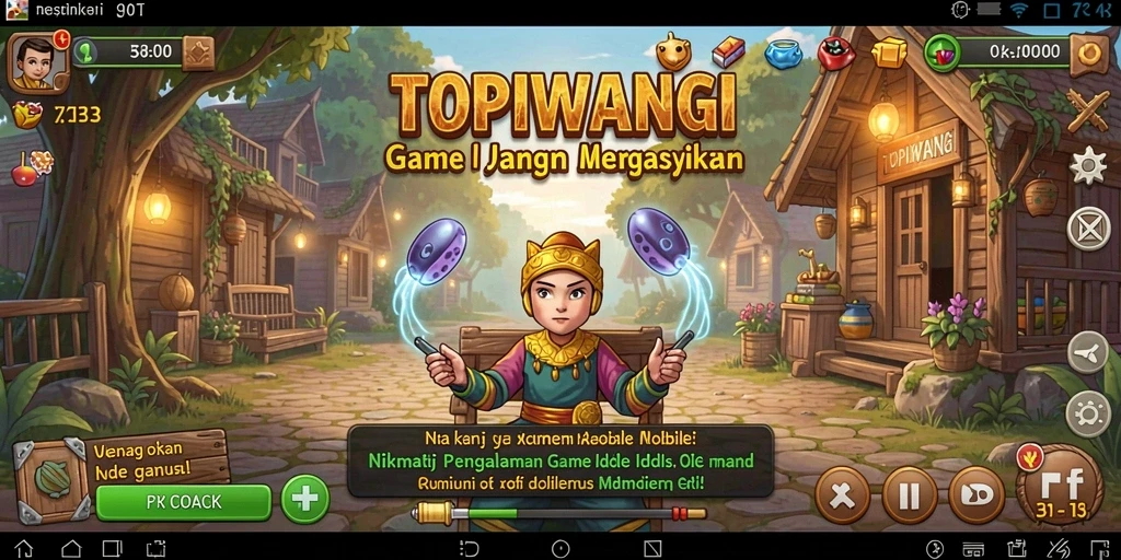 Gameplay TOPIWANGI yang menarik dan mengasyikkan.